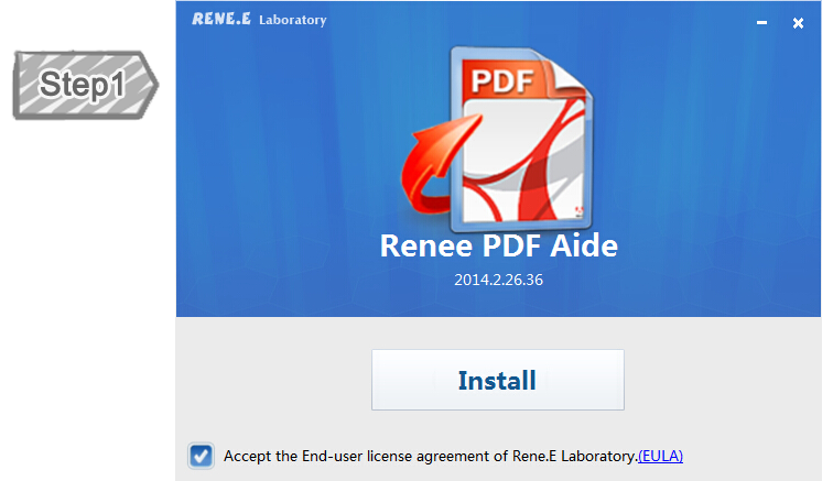 Instalar o software de conversão PDF de Renee PDF Aide