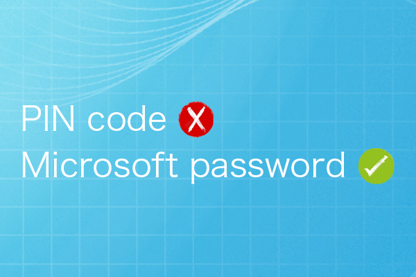 PIN code Microsoft code 1