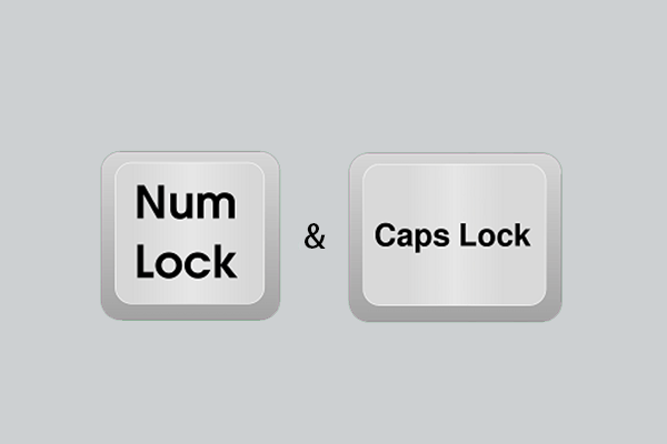caps lock num lock