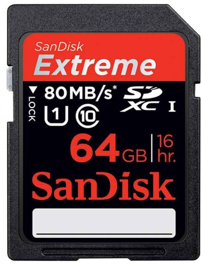 cartão SD de 64GB