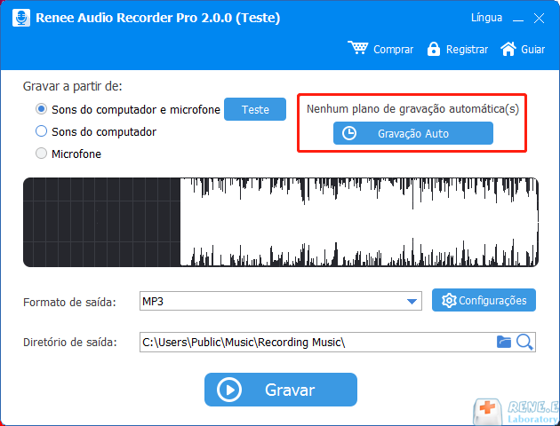 Gravação automática