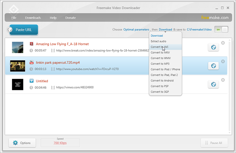 Baixe com Freemake YouTube Video Downloader