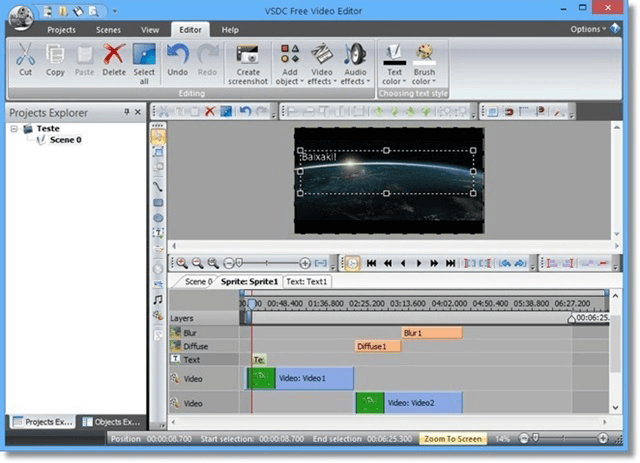 conversor de vídeo grátis, VSDC Free Video Editor