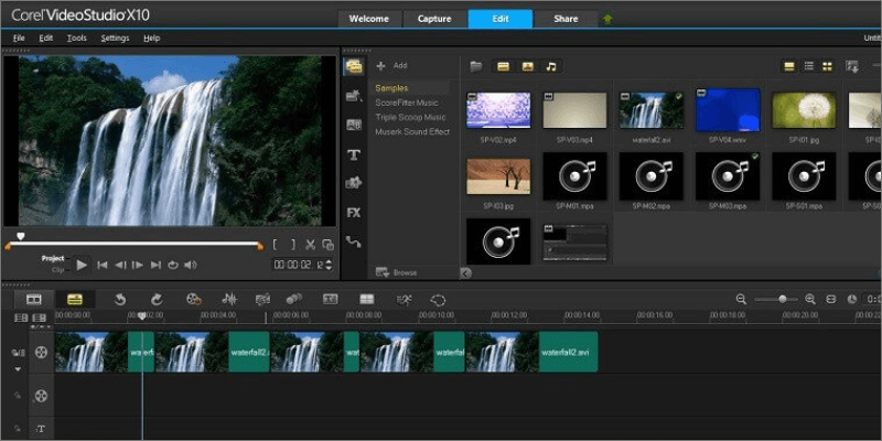 Corel VideoStudio é um software para juntar vídeos