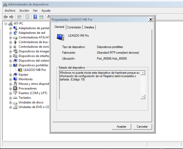 O Windows não pode iniciar este dispositivo de hardware (código 19 ...